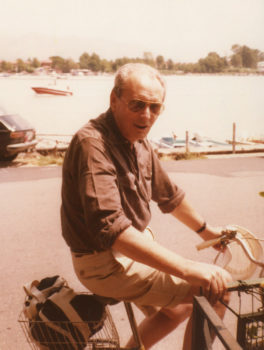 Vittorio Sereni a bocca di Magra nell '81