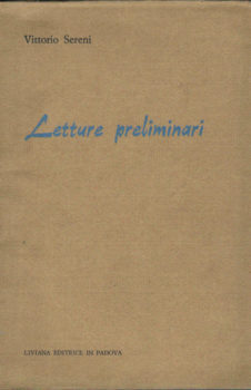 Letture preliminari 1973 Liviana Editrice